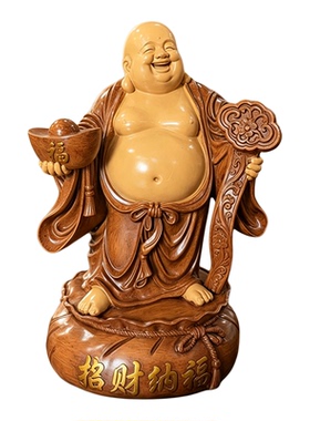招财纳福弥勒佛布袋摆件