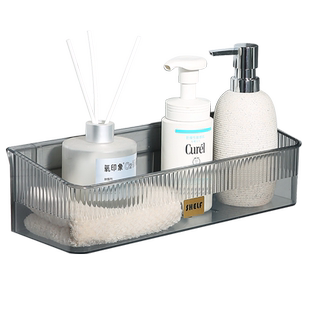 洗手台桌面收纳盒卫生间浴室壁挂式收纳架化妆品置物架大号免打孔