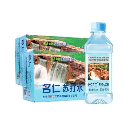 名仁无糖弱碱苏打水350ml*30瓶