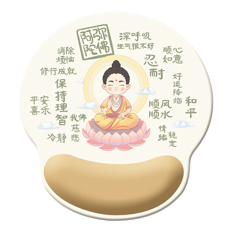 創(chuàng)意卡通鼠標(biāo)墊護(hù)腕硅膠鍵盤手托可愛女生辦公二次元防腱鞘炎掌枕