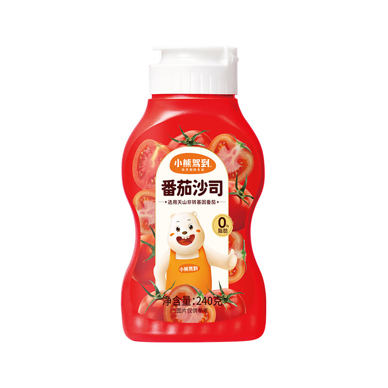 小熊驾到番茄沙司薯条番茄意面酱手抓饼披萨家用儿童番茄酱博240g