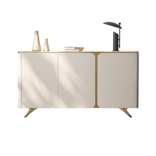 意式轻奢实木鞋柜入户玄关柜现代简约客厅大理石换鞋柜储物边柜子