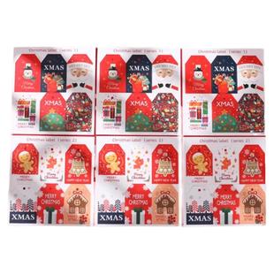 圣诞贺卡许愿卡吊卡树merry christmas圣诞树装饰挂件挂饰吊牌英文圣诞装饰伴手礼物包装小卡片留言卡感谢卡