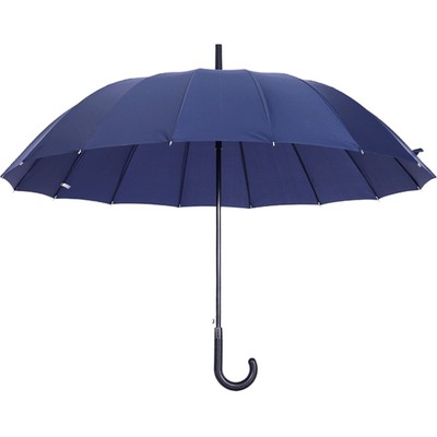 定制印logo双人长柄16骨商务雨伞