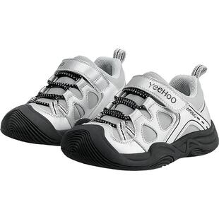 英氏童鞋儿童运动鞋春季新款透气鞋男童休闲鞋户外登山鞋女童鞋子