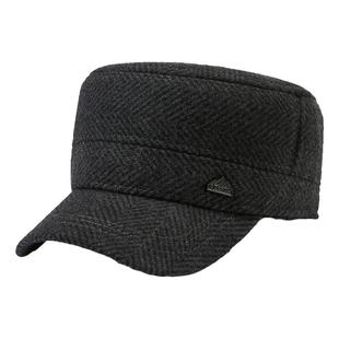 中老年人帽子男冬季爸爸平顶棉帽老人爷爷老头加绒护耳保暖鸭舌帽