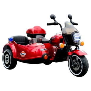 儿童电动摩托车三轮八嘎车小孩双人可坐双人大号可充电童车1-9岁