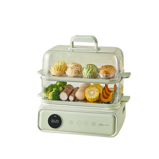 小熊电蒸锅上蒸下煮不粘锅火锅不锈钢三层大容量多功能蒸箱电煮锅