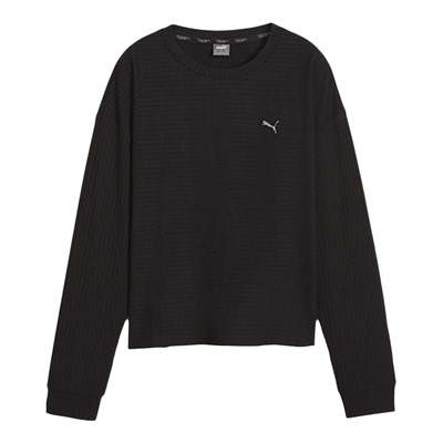 Puma/彪马正品UNWIND女士针织圆领套头透气休闲长袖524865-01