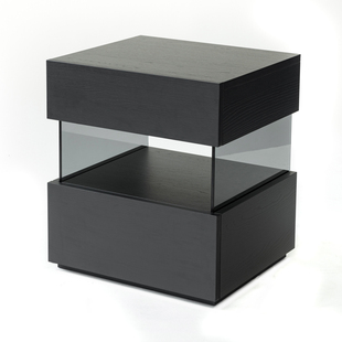 意式极简悬浮床头柜北欧风床边柜简约现代卧室床头储物收纳柜边几