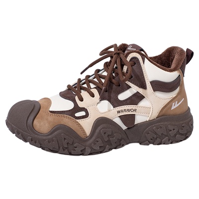 回力加绒女鞋高帮登山鞋女