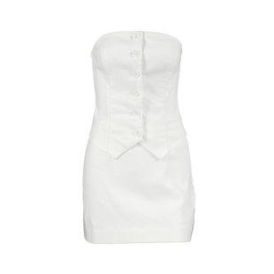 Fashion Suits欧美女士套装抹胸修身上衣时尚短裙设计感派对