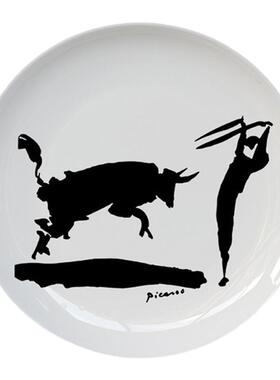PabloPicasso极简动物抽象盘子