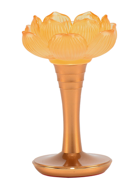 琉璃用品莲花酥油灯座