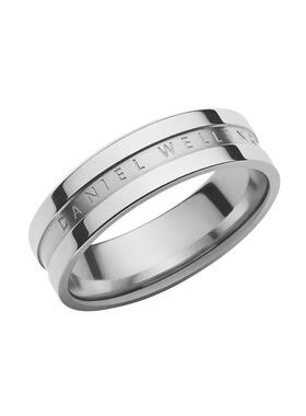 DW戒指情侣简约轻奢银色