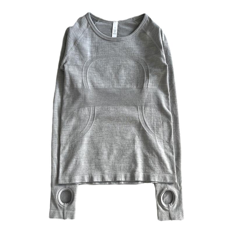 瑜伽服女秋冬长袖显瘦速干圆领运健身衣