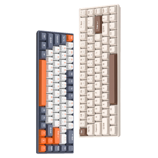 宏碁OKW222有线机械手感键盘RGB炫彩发光办公游戏打字双拼色键盘