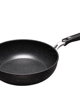 出口日本麦饭石炒锅30cm不沾家用