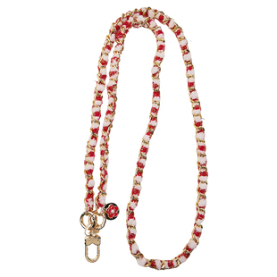 原创手机挂绳女斜挎毛绒金属扭链绳子独特超好看轻奢小众精致高级感户外旅游行逛街包包电话套壳肩背带新款