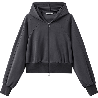 播商场同款运动风连帽领拉链短外套女25夏新款休闲上衣BDS2WD2111