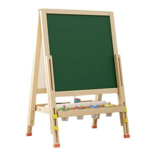 儿童小黑板家用教学可擦双面画板磁性写字板宝宝涂鸦无尘粉笔黑板