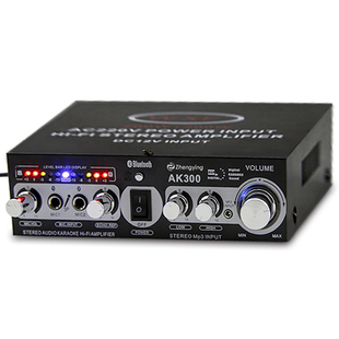 HIFI高保真蓝牙功放无损12V发烧级迷你小型功率放大器卡拉OK歌5.0