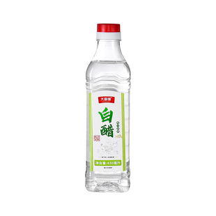 大厨强白醋430ML瓶装醋酿造食醋家用去垢炒菜烹饪洗脸泡脚等