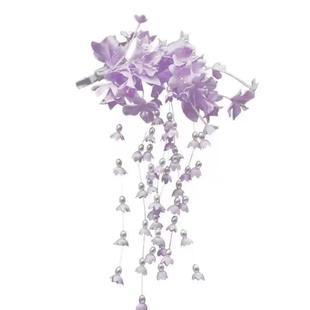 Bubble Sake昭和少女 新中式铃兰花蝴蝶发夹女侧边夹拍照夸张配饰