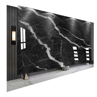 木饰面电视背景墙碳晶板仿大理石碳岩板背景墙防撞板墙面装饰板材