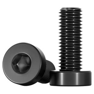 黑色304不锈钢薄头内六角螺丝钉DIN7984矮头加长螺栓M3M4M5M6-M12