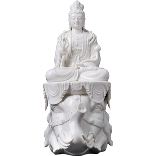 戴玉堂陶瓷四大名山文殊普贤菩萨大师徐才提佛像观音地藏菩萨像