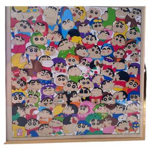 木制拼图成人版儿童益智玩具蜡笔小新1000片木质异形拼图难度高男