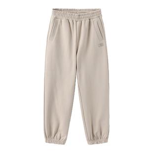 nbakids童装冬季新款男女童休闲裤卫裤儿童加绒束脚裤K244TP001P