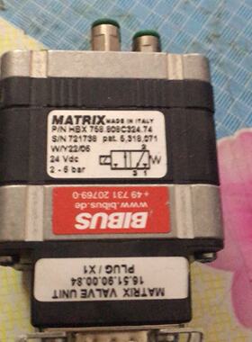 【询价】MATRIX意大利电磁阀 P/N HBX 768.808C3适用