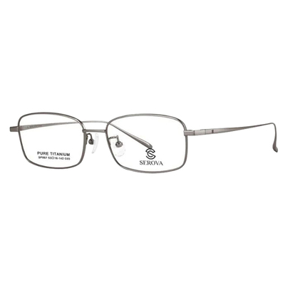 施洛华全框商场同款钛眼镜框配镜