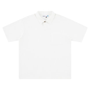 TreesBasic华夫格吸湿速干短袖T恤POLO衫纯色夏季抗皱上衣男