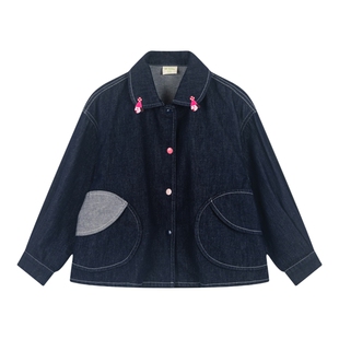 【商场同款】马拉丁儿童外套26春装新款女大童帅气设计牛仔外套