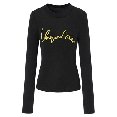 LEDIMWANG莱赛尔针织衫黑色打底