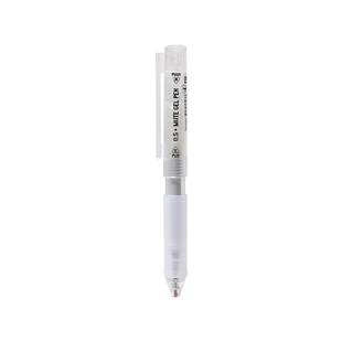 成田良品口袋笔短款便携式ST头按动静音迷你中性笔学生黑色0.5mm