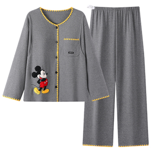 带胸垫月子服四季款纯棉全棉吸汗产后大码孕妇睡衣夏薄款产妇哺乳