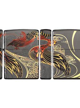 zippo凤舞九天描金高端收藏