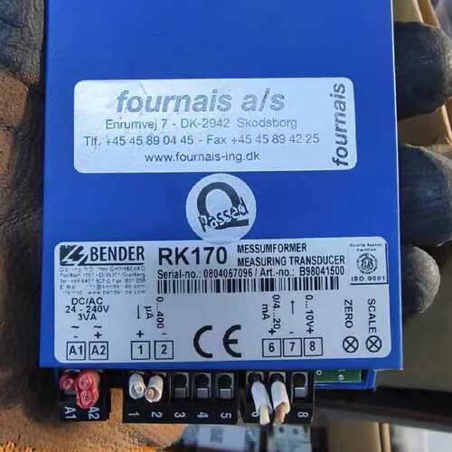 BENDER RK170测量变送器，原装进口，型号B9804