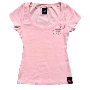 【AGD】RubyDoll 闪钻烫钻纯棉t恤复古千禧y2k基础款纯色圆领短袖