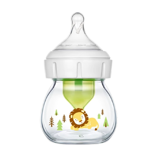 布朗博士婴儿宝宝小狮子新生儿宽口奶瓶流量1奶嘴(0-3个月）
