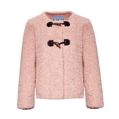 LILY短款通勤减龄毛绒休闲外套