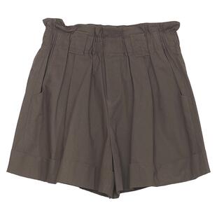 谜底阔腿短裤女2024年夏季新品简约百搭A型宽松休闲短裤242MK0575