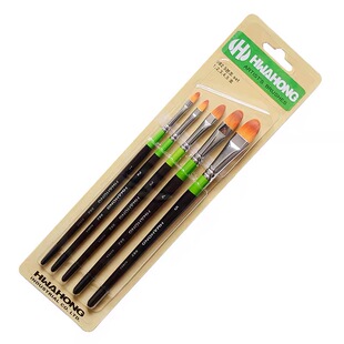 韩国华虹982通用型画笔油画笔水彩笔丙烯/水粉笔遮瑕刷美妆化妆刷