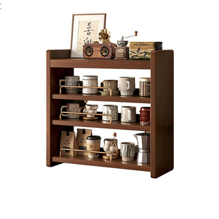 杯架实木中古风餐桌台面茶杯水杯咖啡杯收纳架子吧台餐边柜置物架