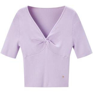 太平鸟女装秋季斯文扭结线套衫通勤针织衫女A1EED3103