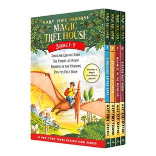 正版神奇树屋Magic Tree House1-4-28全套美国中小学课外阅读书单探险科普百科章节桥梁书漫画6-12岁MagicTreeHouse的书屋原版神器
